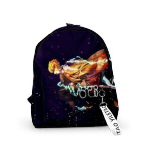 zenitsu manga backpack Kimetsu no Yaiba Merch Zenitsu Manga Backpack