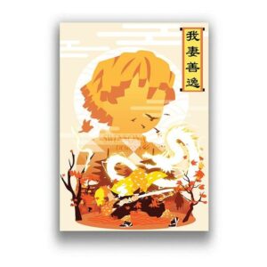 zenitsu manga painting Kimetsu no Yaiba Merch zenitsu manga painting Kimetsu no Yaiba Merch